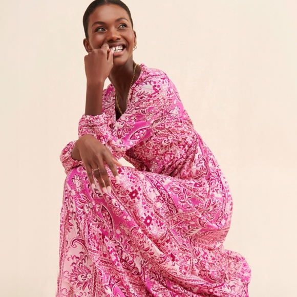 Anthropologie Pink Maxi Dress, BTFL-Life Size Small - Picture 4 of 7